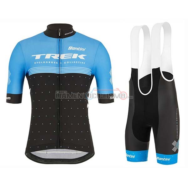 Abbigliamento Ciclismo Trek Nero Manica Corta 2020 Blu